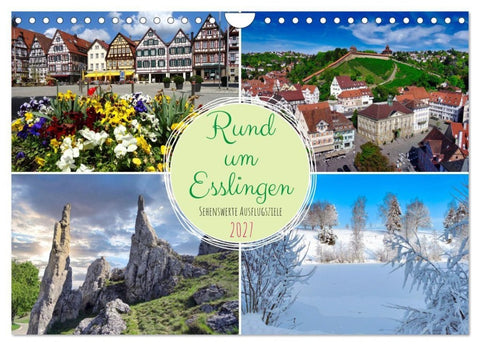 Rund um Esslingen (Wandkalender 2027 DIN A4 quer), CALVENDO Monatskalender
