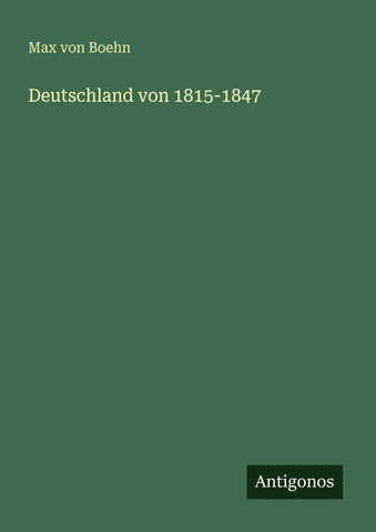 Deutschland von 1815-1847