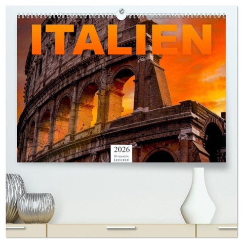 Italien - Südeuropa (hochwertiger Premium Wandkalender 2026 DIN A2 quer), Kunstdruck in Hochglanz