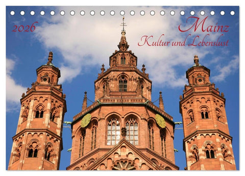 Mainz Kultur und Lebenslust (Tischkalender 2026 DIN A5 quer), CALVENDO Monatskalender