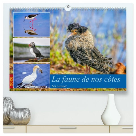 La faune de nos côtes les oiseaux  (Calendrier mural 2026 DIN A2 vertical) calendrier de bureau