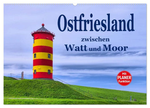 Ostfriesland - zwischen Watt und Moor (Wandkalender 2026 DIN A2 quer), CALVENDO Monatskalender