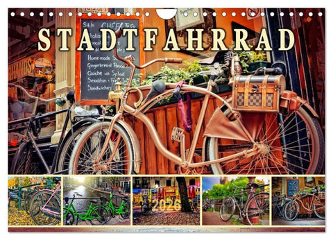 Stadtfahrrad (Wandkalender 2026 DIN A4 quer), CALVENDO Monatskalender