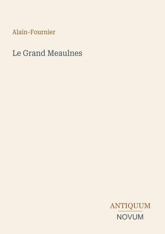 Le Grand Meaulnes