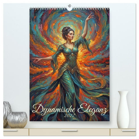 Dynamische Eleganz (hochwertiger Premium Wandkalender 2027 DIN A2 hoch), Kunstdruck in Hochglanz