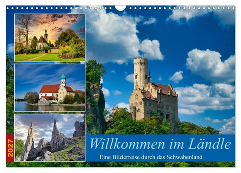 Willkommen im Ländle (Wandkalender 2027 DIN A3 quer), CALVENDO Monatskalender