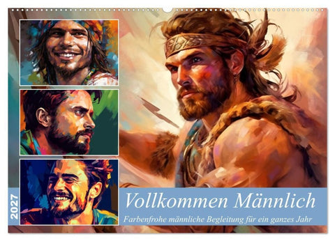 Vollkommen Männlich (Wandkalender 2027 DIN A2 quer), CALVENDO Monatskalender