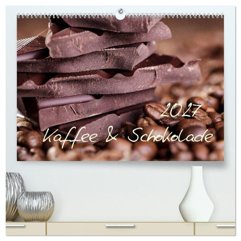 Kaffee & Schokolade (hochwertiger Premium Wandkalender 2027 DIN A2 quer), Kunstdruck in Hochglanz