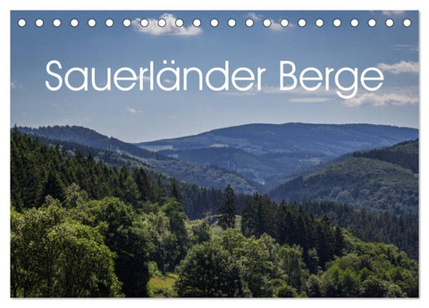Sauerländer Berge (Tischkalender 2027 DIN A5 quer), CALVENDO Monatskalender