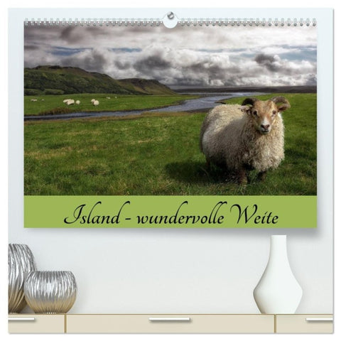 Island - wundervolle Weite (hochwertiger Premium Wandkalender 2027 DIN A2 quer), Kunstdruck in Hochglanz