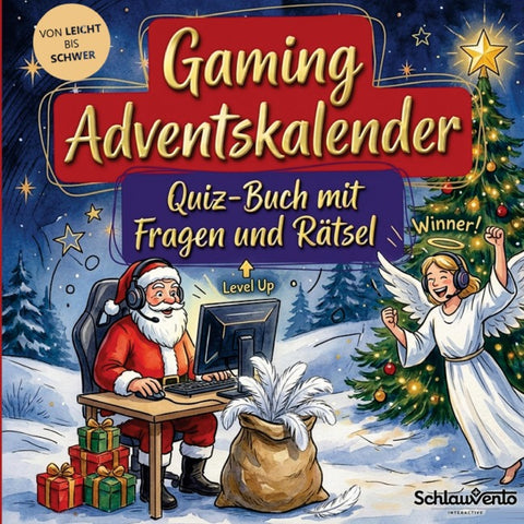 Gaming-Adventskalender: Quiz-Buch mit Fragen und Rätsel