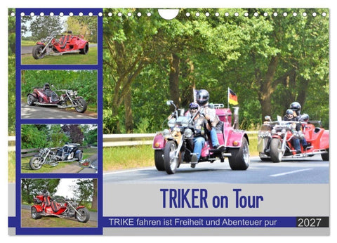 TRIKER on Tour (Wandkalender 2027 DIN A4 quer), CALVENDO Monatskalender
