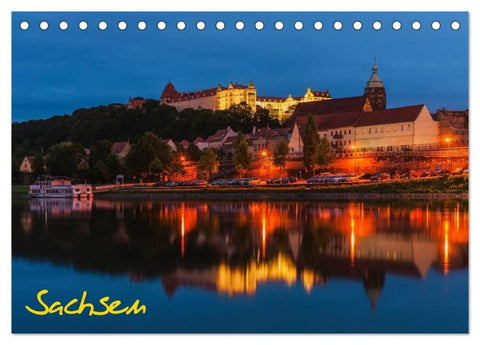 Sachsen (Tischkalender 2027 DIN A5 quer), CALVENDO Monatskalender