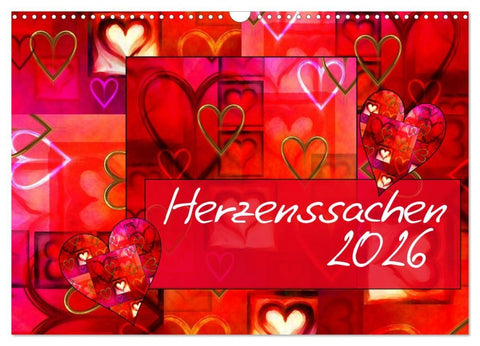 Herzenssachen (Wandkalender 2026 DIN A3 quer), CALVENDO Monatskalender