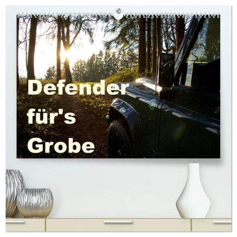 Defender für's Grobe (hochwertiger Premium Wandkalender 2026 DIN A2 quer), Kunstdruck in Hochglanz