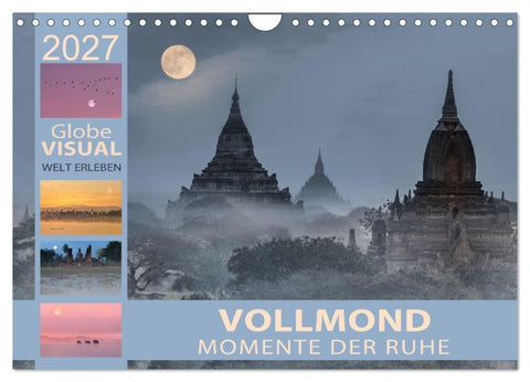 Vollmond - Momente der Ruhe (Wandkalender 2027 DIN A4 quer), CALVENDO Monatskalender