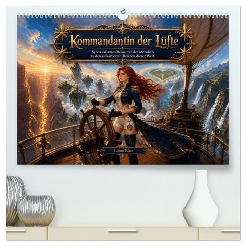 Kommandantin der Lüfte (hochwertiger Premium Wandkalender 2027 DIN A2 quer), Kunstdruck in Hochglanz
