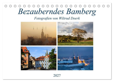 Bezauberndes Bamberg (Tischkalender 2027 DIN A5 quer), CALVENDO Monatskalender