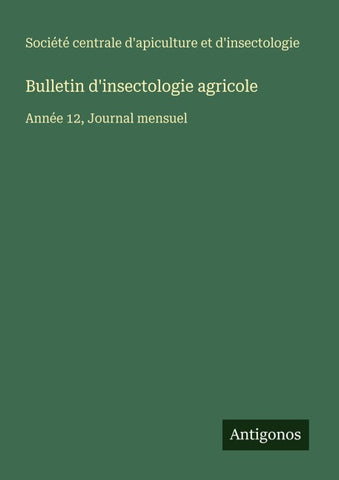Bulletin d'insectologie agricole