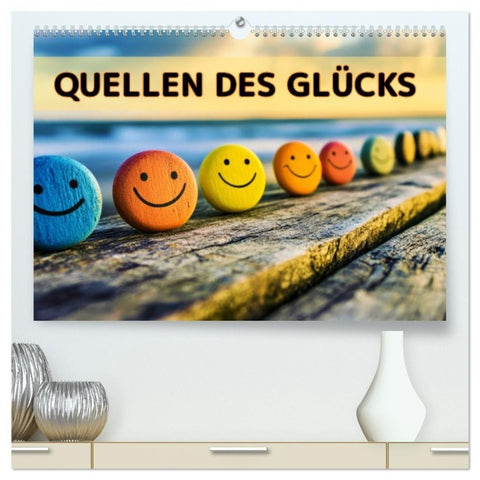 Quellen des Glücks (hochwertiger Premium Wandkalender 2027 DIN A2 quer), Kunstdruck in Hochglanz