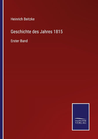 Geschichte des Jahres 1815