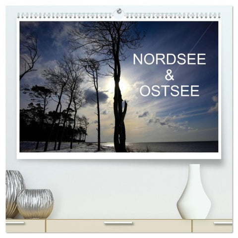 Nordsee & Ostsee (hochwertiger Premium Wandkalender 2026 DIN A2 quer), Kunstdruck in Hochglanz