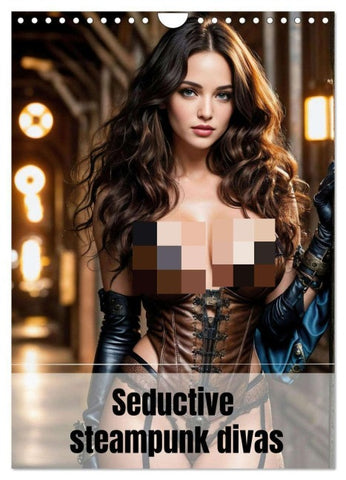 Seductive steampunk divas (Wall Calendar 2026 DIN A4 portrait), CALVENDO 12 Month Wall Calendar