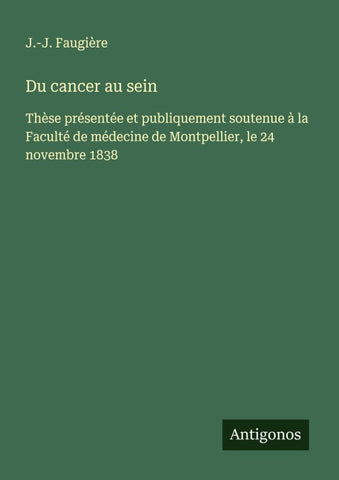 Du cancer au sein