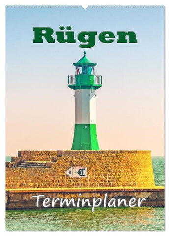 Rügen - Terminplaner (Wandkalender 2027 DIN A2 hoch), CALVENDO Monatskalender