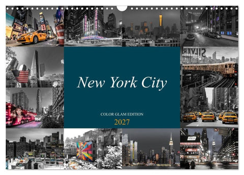 New York City - Color Glam Edition (Wandkalender 2027 DIN A3 quer), CALVENDO Monatskalender