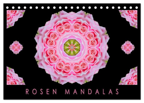 ROSEN MANDALAS (Tischkalender 2027 DIN A5 quer), CALVENDO Monatskalender