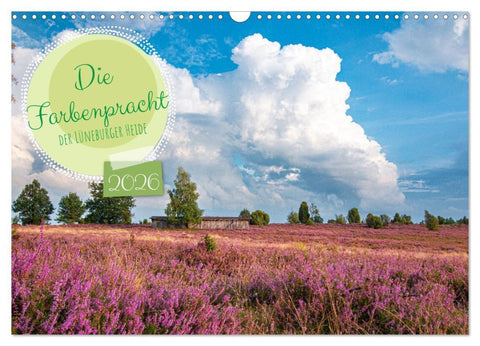 Die Farbenpracht der Lüneburger Heide (Wandkalender 2026 DIN A3 quer), CALVENDO Monatskalender