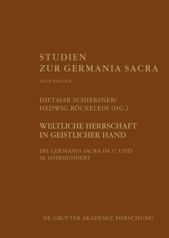Weltliche Herrschaft in geistlicher Hand