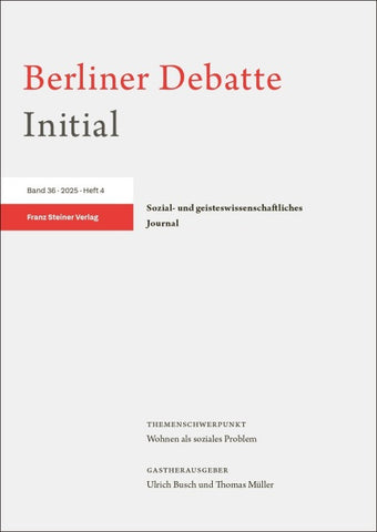Berliner Debatte Initial 36 (2025) 4