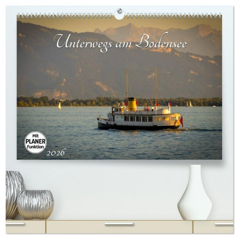 Unterwegs am Bodensee (hochwertiger Premium Wandkalender 2026 DIN A2 quer), Kunstdruck in Hochglanz
