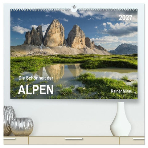 Die Schönheit der Alpen (hochwertiger Premium Wandkalender 2027 DIN A2 quer), Kunstdruck in Hochglanz