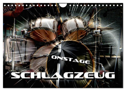 Schlagzeug onstage (Wandkalender 2027 DIN A4 quer), CALVENDO Monatskalender