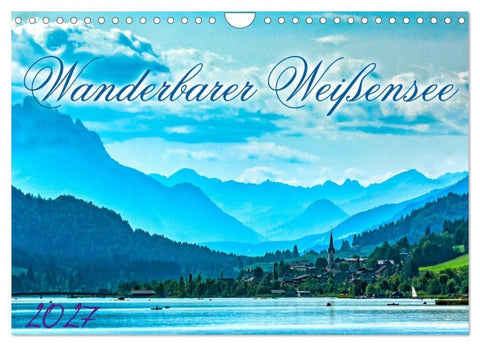 Wanderbarer Weißensee (Wandkalender 2027 DIN A4 quer), CALVENDO Monatskalender