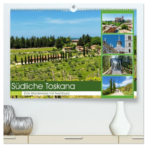 Südliche Toskana (hochwertiger Premium Wandkalender 2027 DIN A2 quer), Kunstdruck in Hochglanz