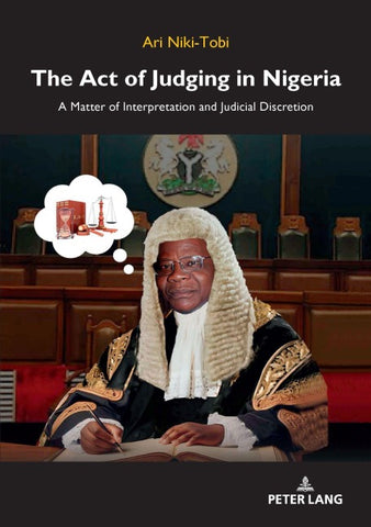 The Act of Judging in Nigeria