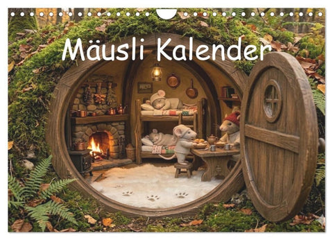Mäusli Kalender (Wandkalender 2027 DIN A4 quer), CALVENDO Monatskalender