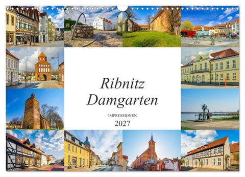Ribnitz Damgarten Impressionen (Wandkalender 2027 DIN A3 quer), CALVENDO Monatskalender