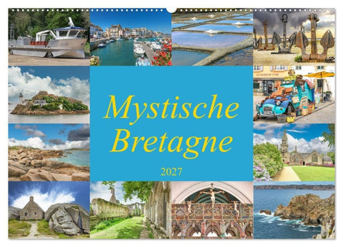 Mystische Bretagne (Wandkalender 2027 DIN A2 quer), CALVENDO Monatskalender