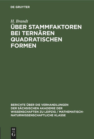 Über Stammfaktoren bei ternären quadratischen Formen