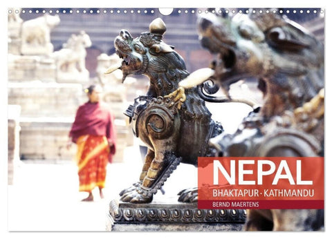 NEPAL Bhaktapur Kathmandu (Wandkalender 2027 DIN A3 quer), CALVENDO Monatskalender