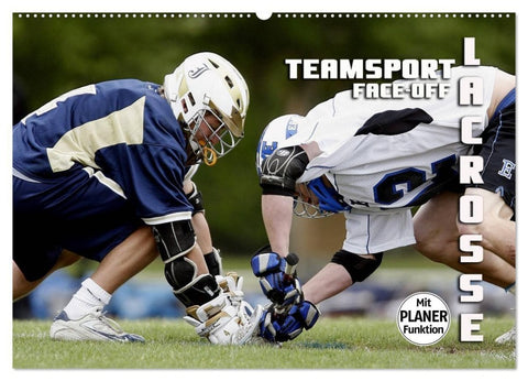 Teamsport Lacrosse - Face-off (Wandkalender 2027 DIN A2 quer), CALVENDO Monatskalender