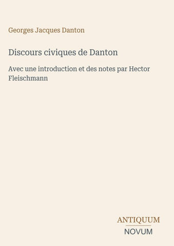 Discours civiques de Danton
