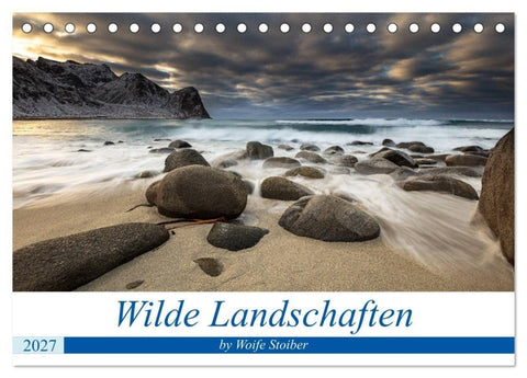 Wilde Landschaften (Tischkalender 2027 DIN A5 quer), CALVENDO Monatskalender