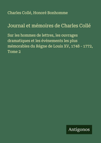 Journal et mémoires de Charles Collé