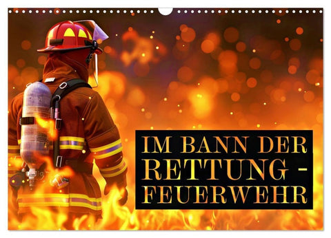Im Bann der Rettung - Feuerwehr (Wandkalender 2027 DIN A3 quer), CALVENDO Monatskalender